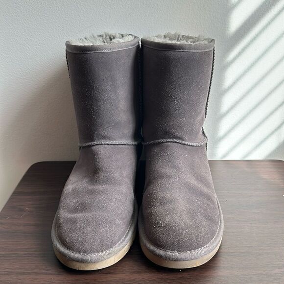 Koolaburra By Ugg Gray Suede Winter Snow Boots Sz 9 - Picture 3 of 7